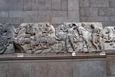 Sculptures from the Parthenon frieze in the Acropolis Museum