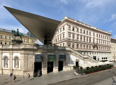 The Albertina above the Augustinian Bastion, Vienna
