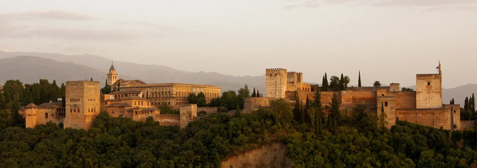 The Alhambra in the evening, Granada