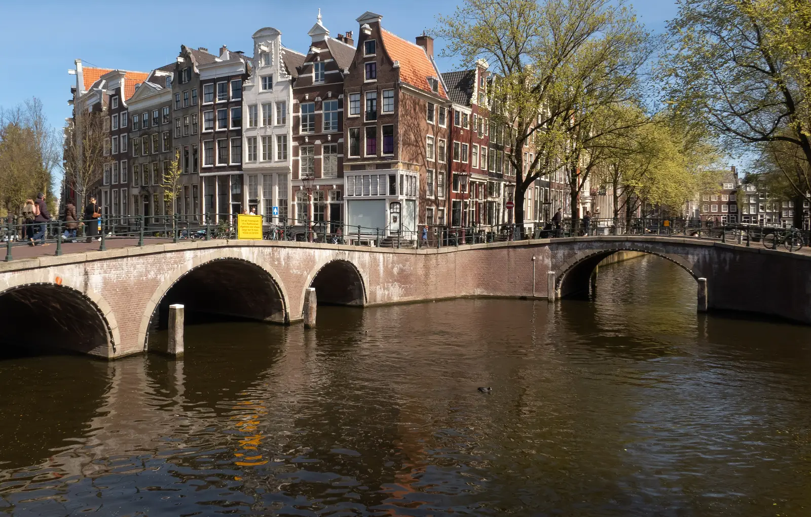 Canal houses at the corner of Keizersgracht and Leidsegracht, Amsterdam
