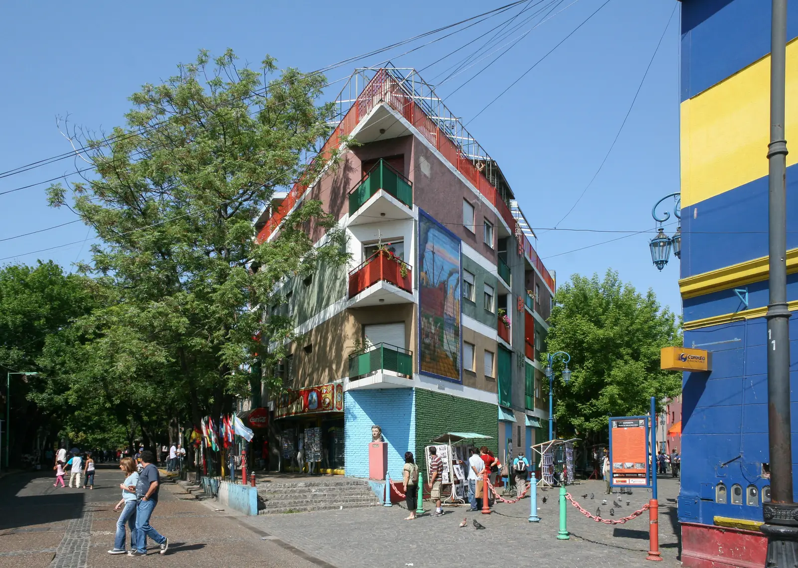 Painted houses on Caminito, La Boca, Buenos Aires