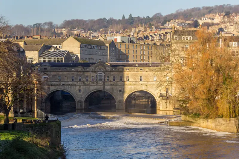 Bath - Pulteney Bridge and Bath Weir