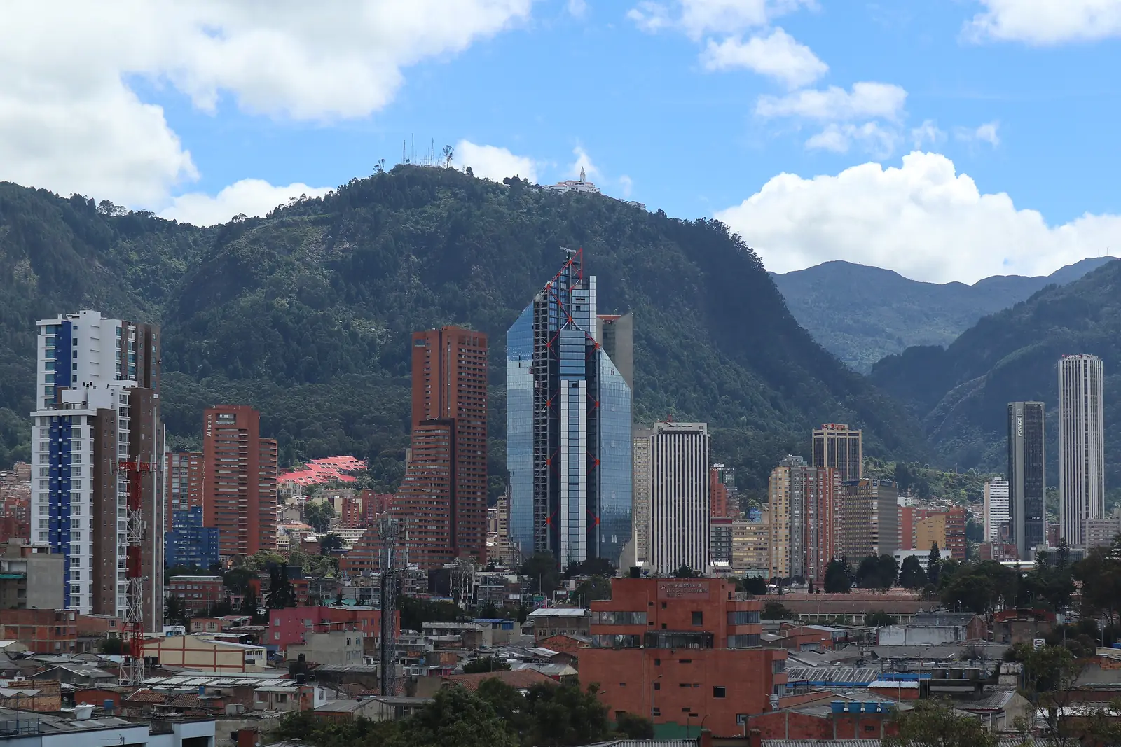 Monserrate above central Bogotá