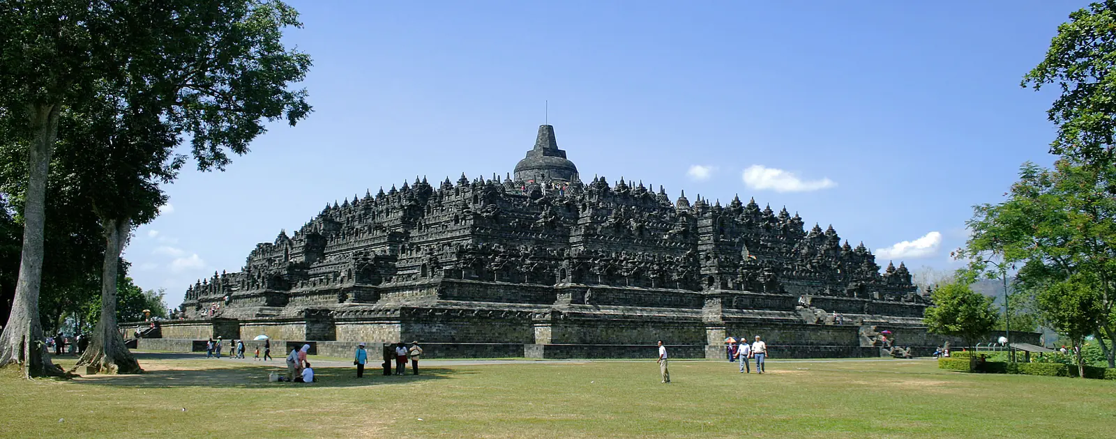 Borobudur temple seen from the north-west