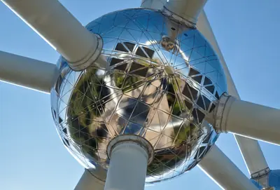 The spheres of the Atomium, Brussels