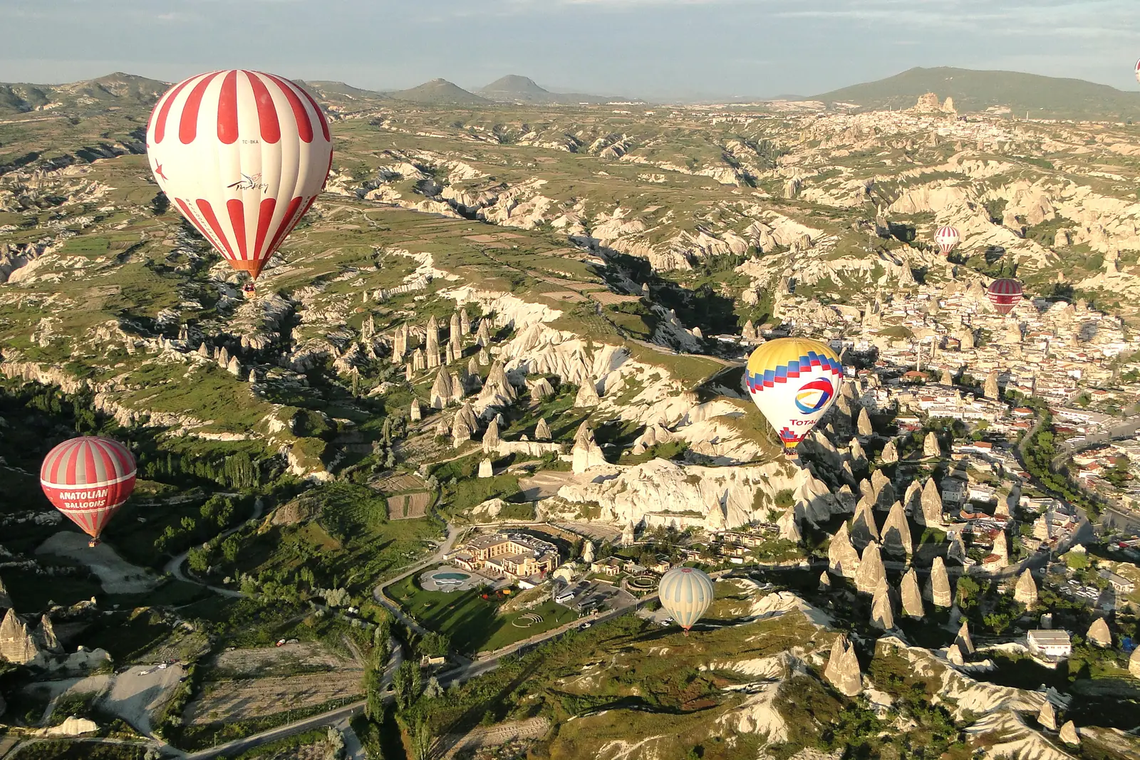 Hot-air balloons over Göreme, Cappadocia