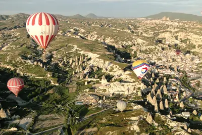 Hot-air balloons over Göreme, Cappadocia
