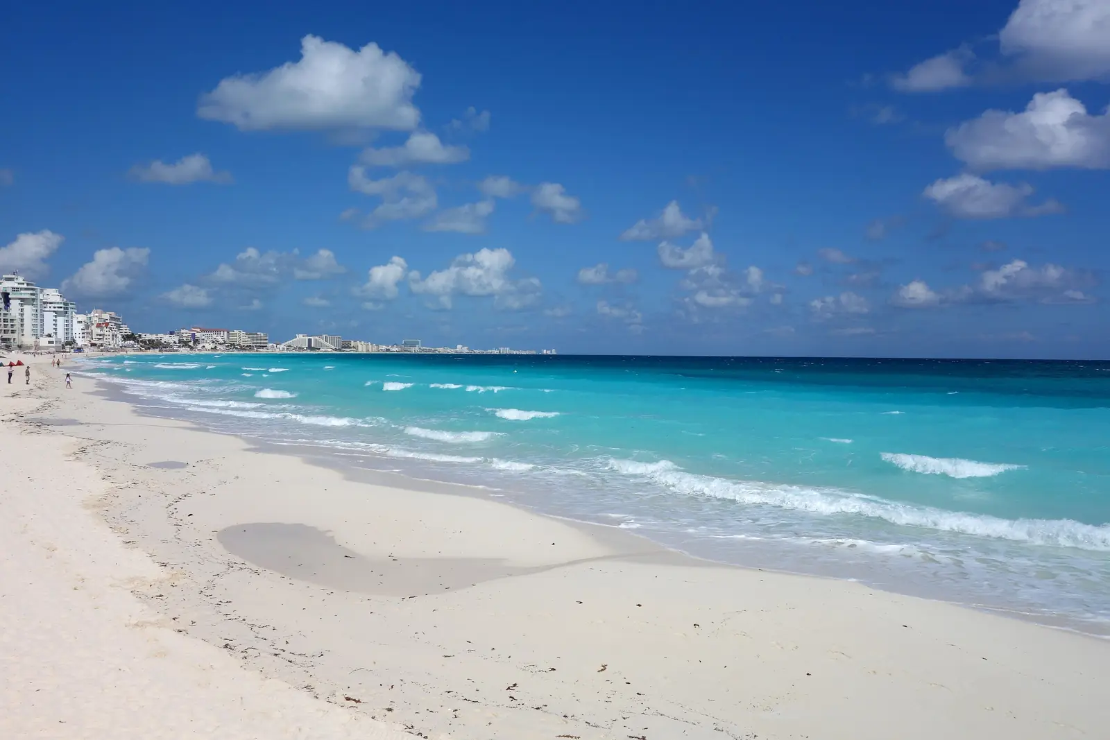 A beach in Cancún's Hotel Zone