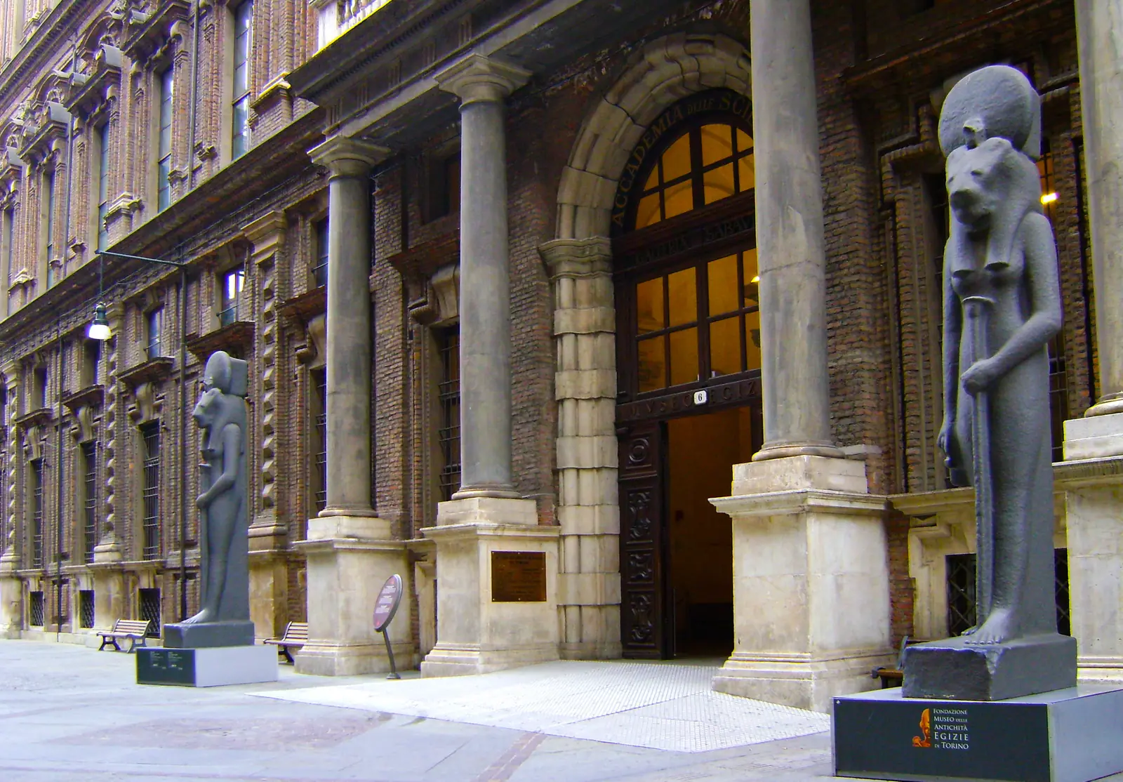 The entrance of the Museo Egizio, Turin