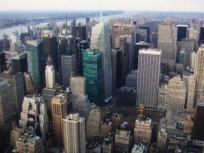 Midtown Manhattan seen from the Empire State Building observation deck
