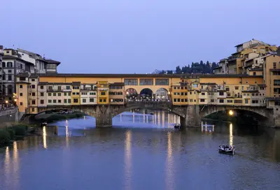 The Ponte Vecchio over the Arno, Florence