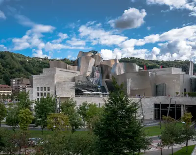 The titanium-clad Guggenheim Museum Bilbao