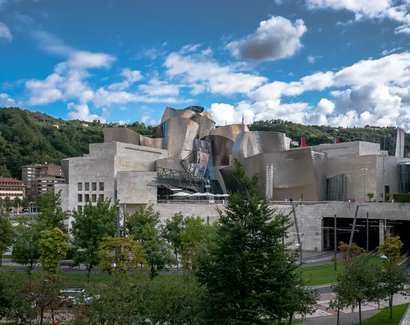 The titanium-clad Guggenheim Museum Bilbao
