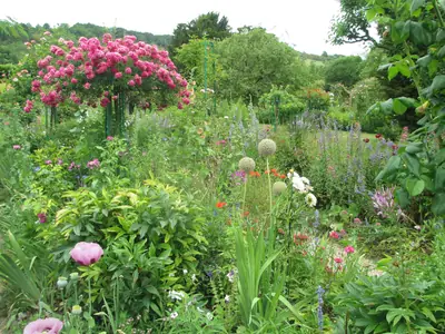 Flower garden at Monet's house, Giverny