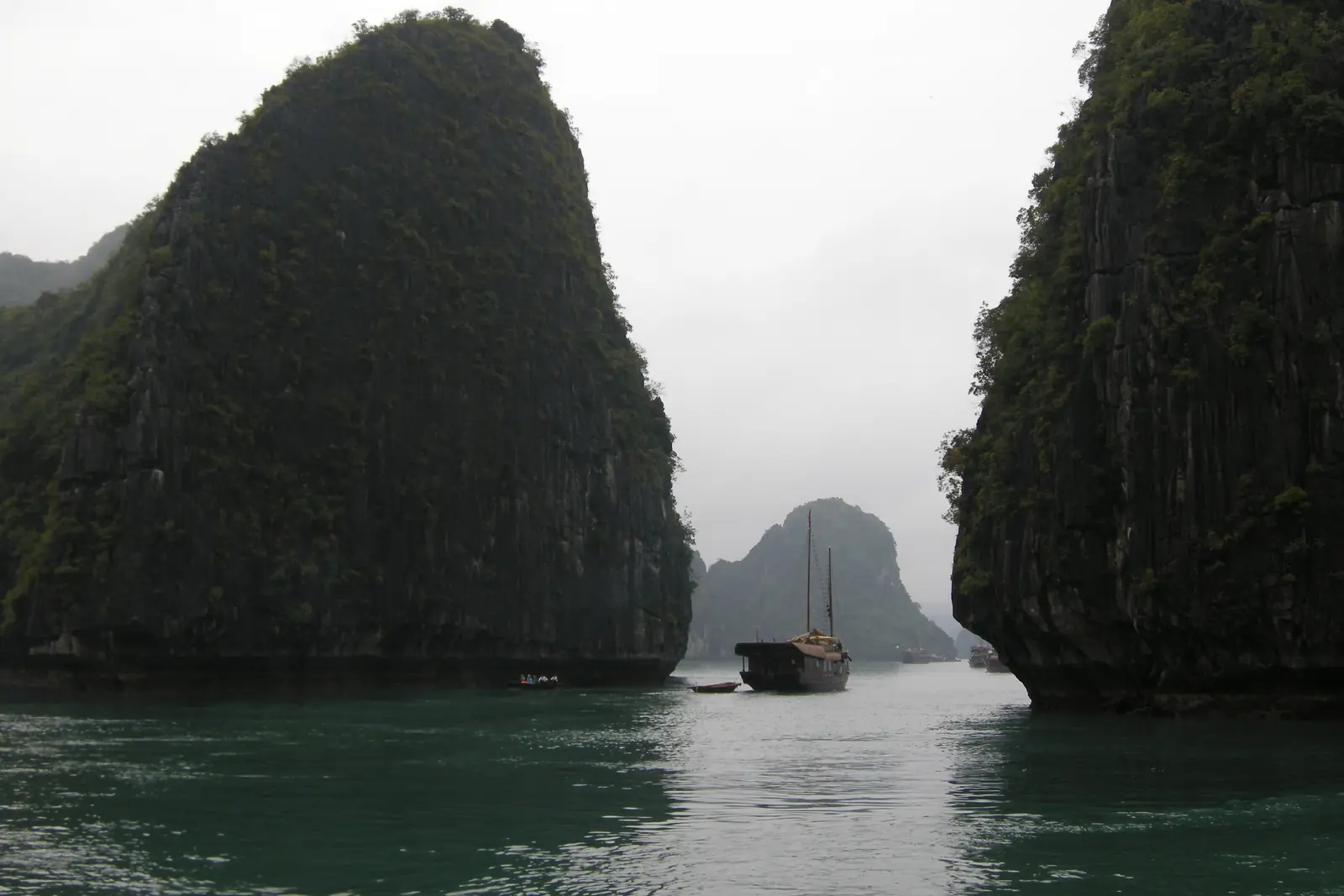 Limestone tower karsts in Ha Long Bay