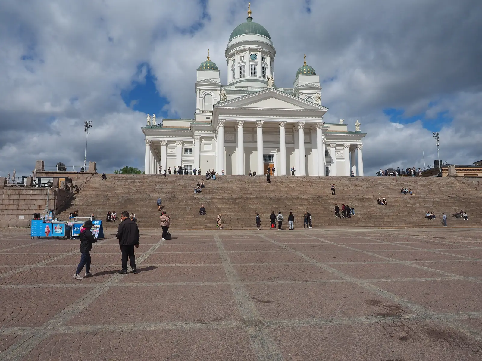 Helsinki Cathedral above Senate Square