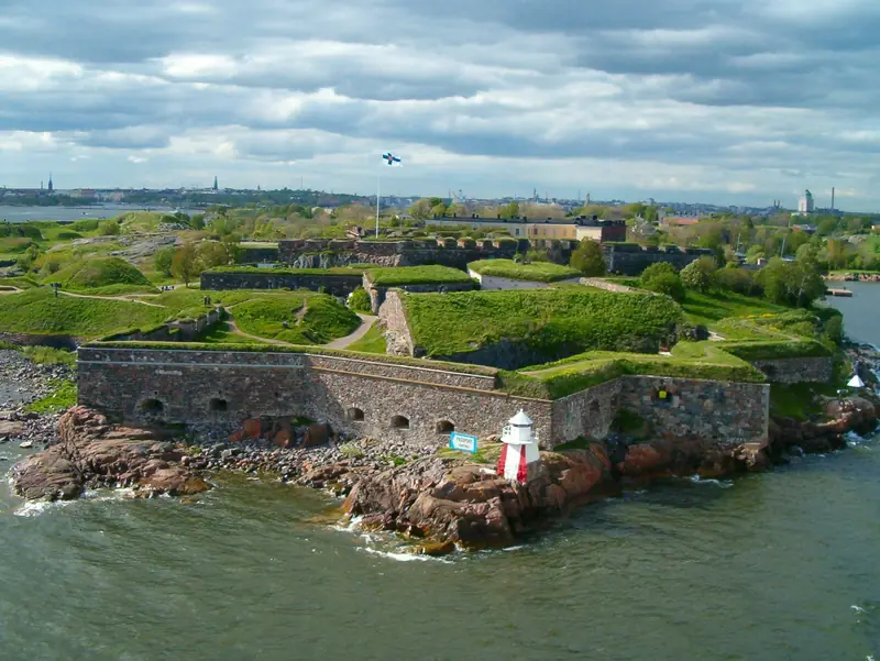 Aerial view of the Suomenlinna sea fortress, Helsinki