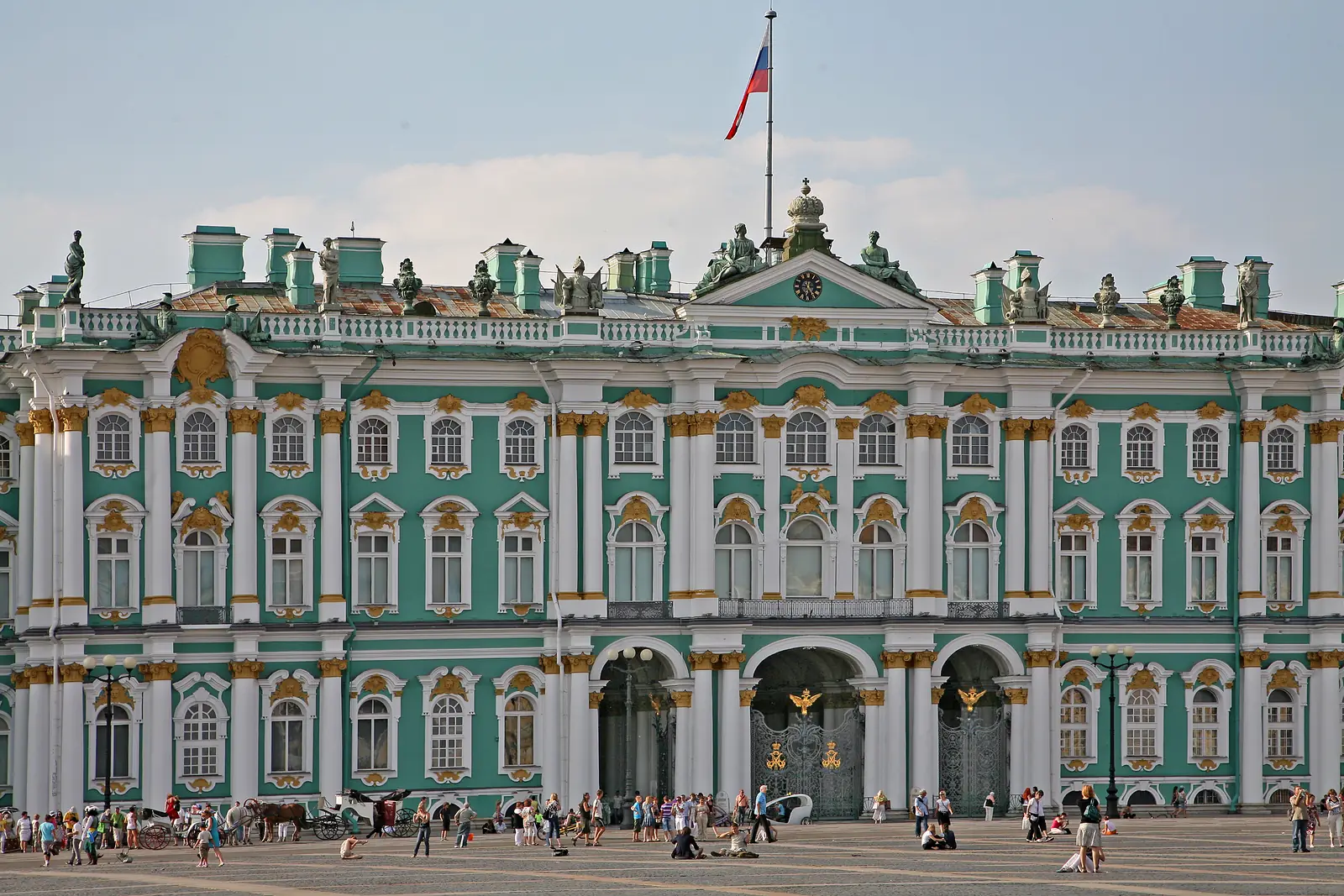 The Winter Palace, main building of the State Hermitage Museum, St Petersburg