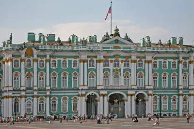 The Winter Palace, main building of the State Hermitage Museum, St Petersburg