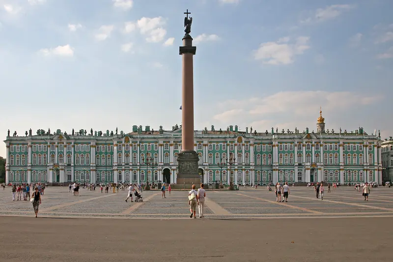 Palace Square and the Alexander Column in front of the Winter Palace