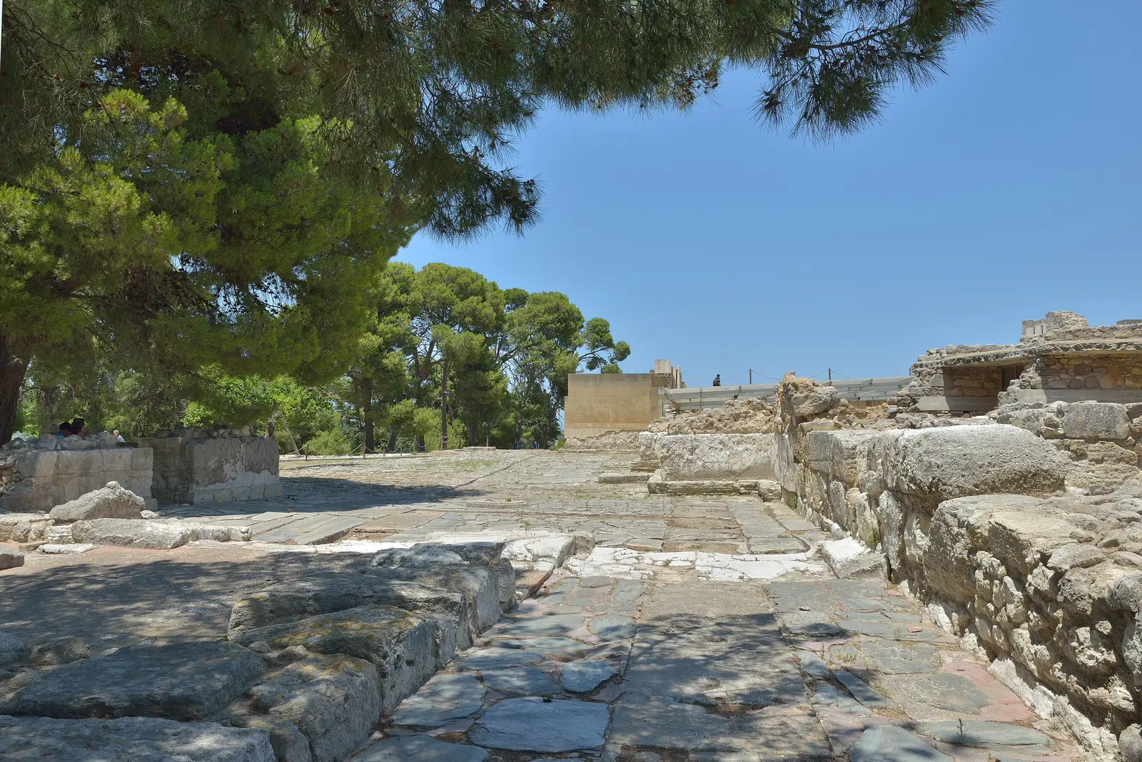 The west court of the palace of Knossos