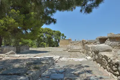 The west court of the palace of Knossos