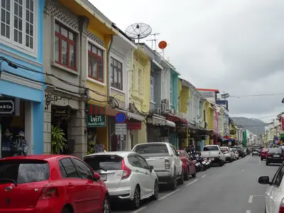 Sino-Portuguese shophouses on Thalang Road, Phuket Old Town