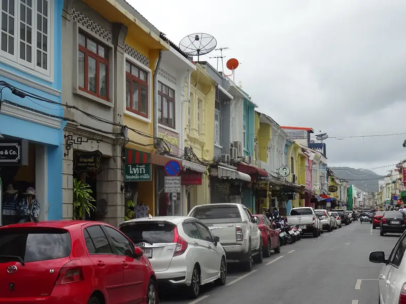 Sino-Portuguese shophouses on Thalang Road, Phuket Old Town