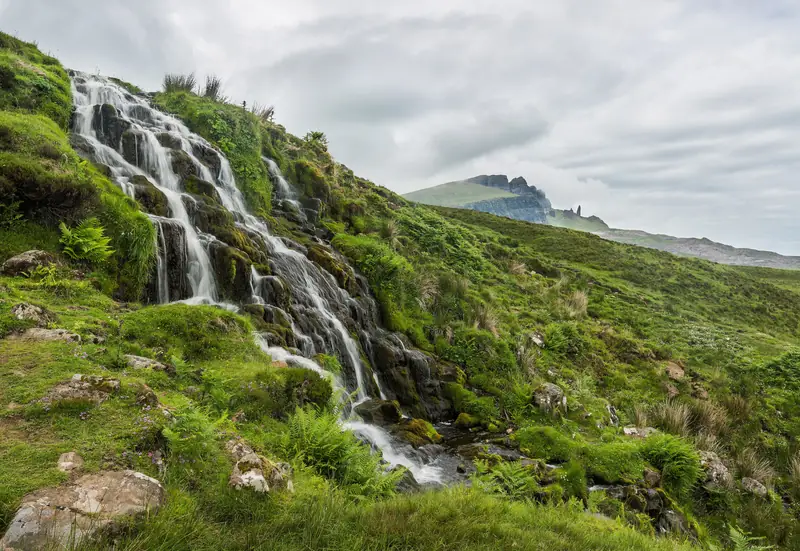 Loch Leathan Waterfall, Isle of Skye, Scotland