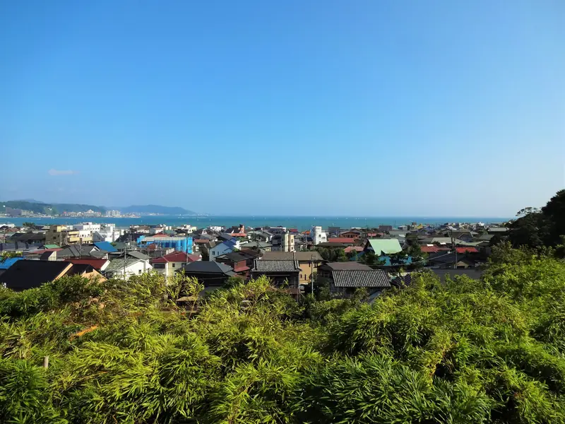 View of the city of Kamakura during summer, Kamakura, Japan