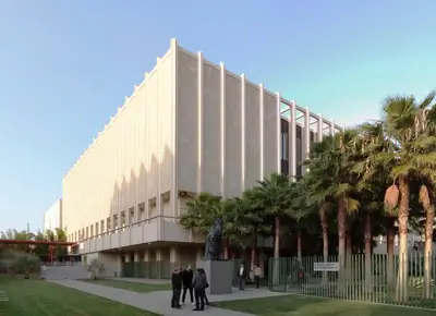 LACMA and Urban Light on Wilshire Boulevard