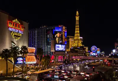 The Las Vegas Strip at night