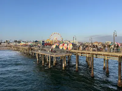 Santa Monica Pier and its Ferris wheel