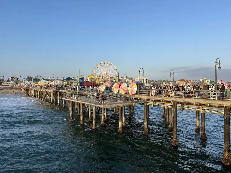 Santa Monica Pier and its Ferris wheel