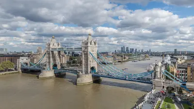 Tower Bridge over the River Thames, London
