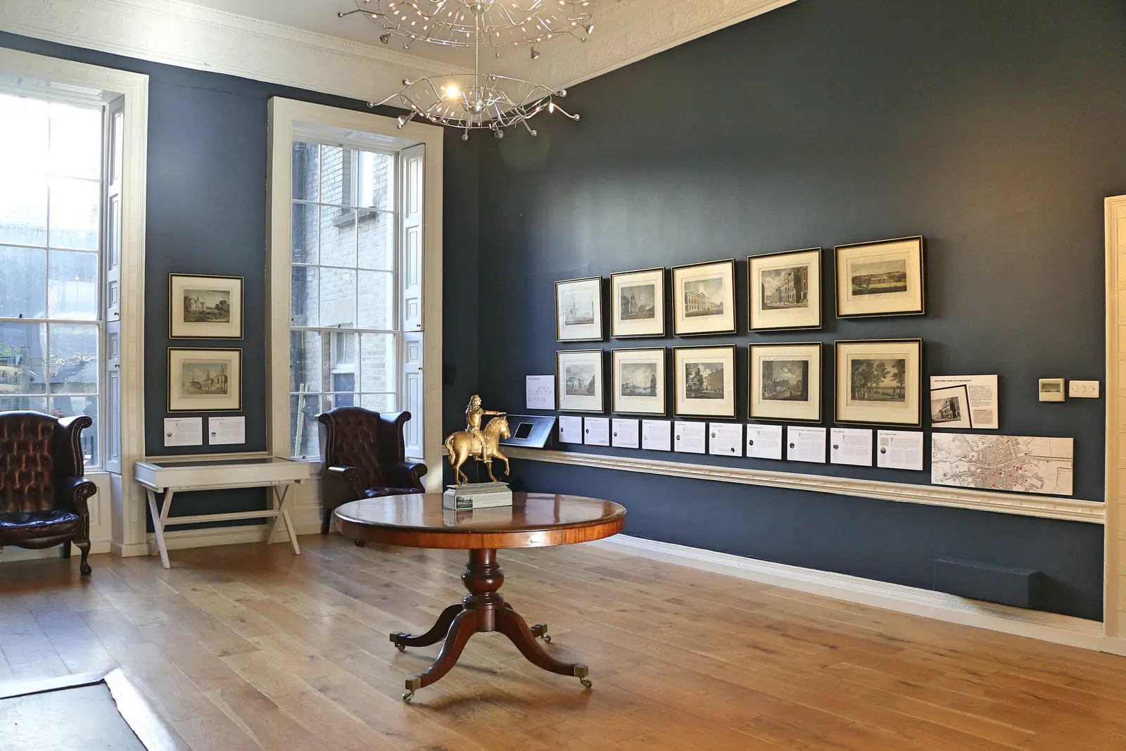 Displays on the ground floor of the Little Museum of Dublin