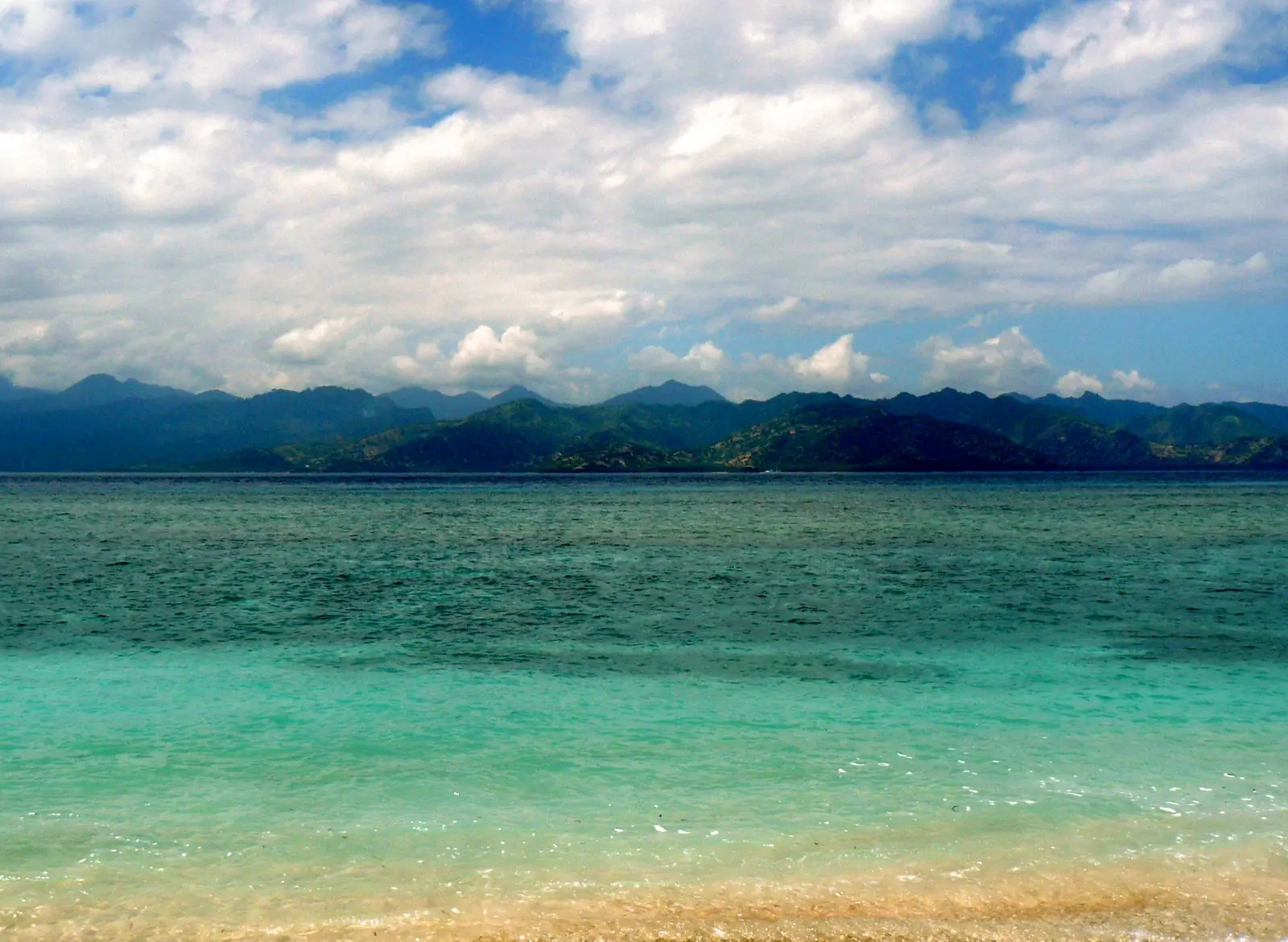 Turquoise water off the Gili Islands, Lombok