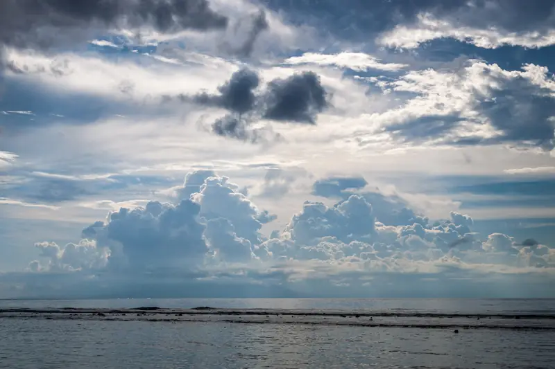 Clouds, cloudscape over Lombok Strait, West Nusa Tenggara, Indonesia