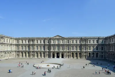 The Cour Carrée, the square courtyard of the Louvre Palace