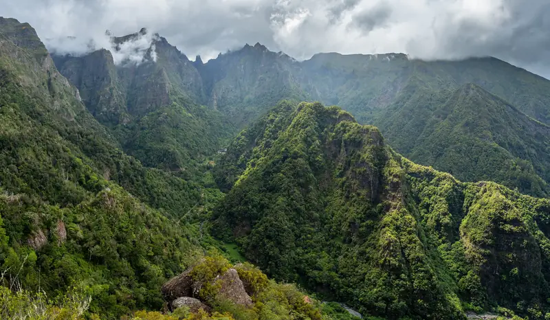 Nogueira valley view from Balcões, São Roque do Faial, Santana, Madeira, May