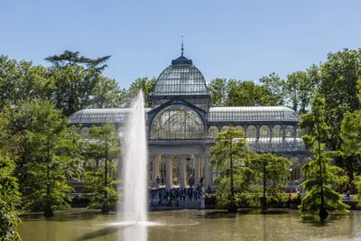 The glass Palacio de Cristal in Retiro Park