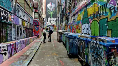 Street art in Hosier Lane, Melbourne