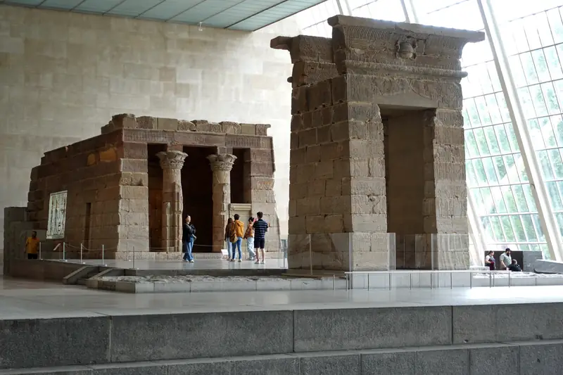 The Temple of Dendur in the Sackler Wing of the Metropolitan Museum of Art