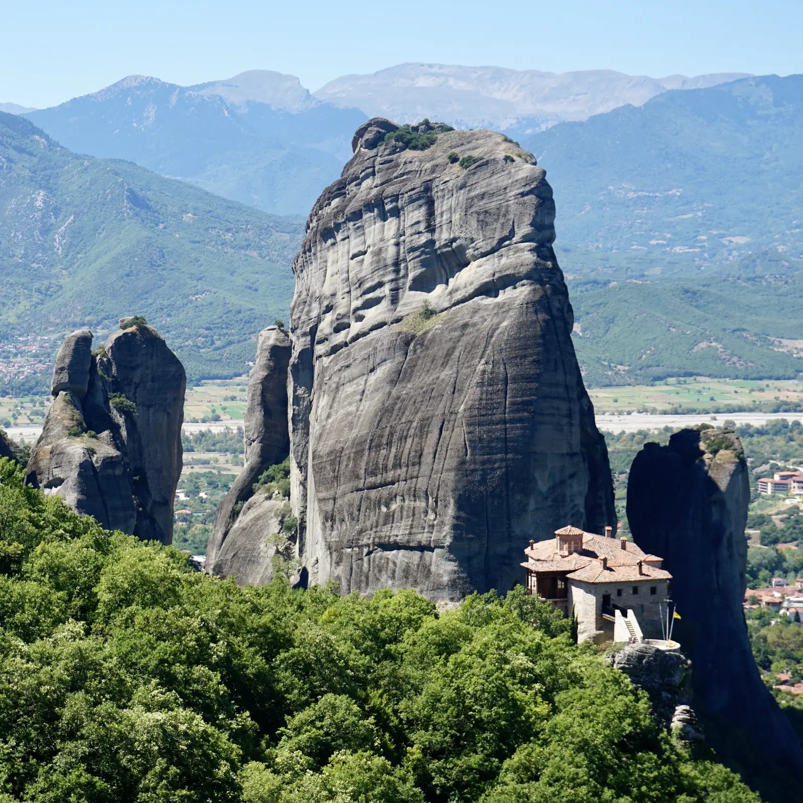 A monastery on the rocks of Meteora