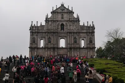 The facade of the Ruins of St Paul's, Macau