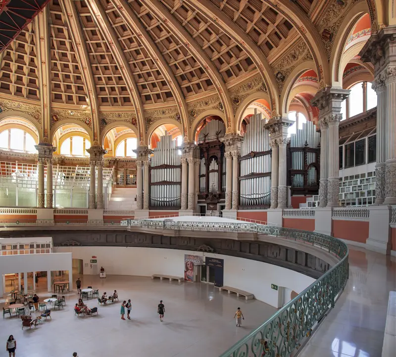 The Oval Hall of the Museu Nacional d'Art de Catalunya