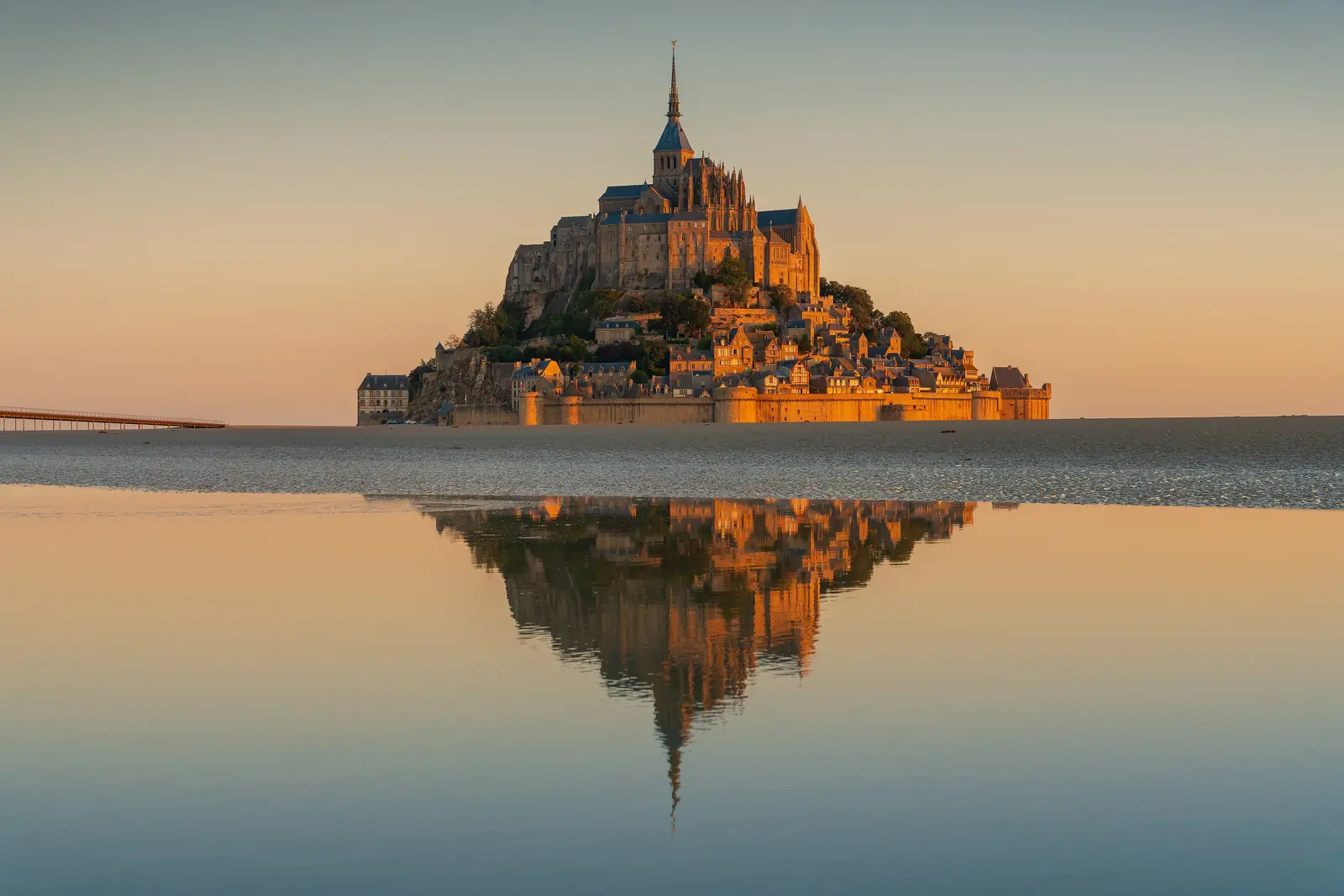 Mont-Saint-Michel at sunrise