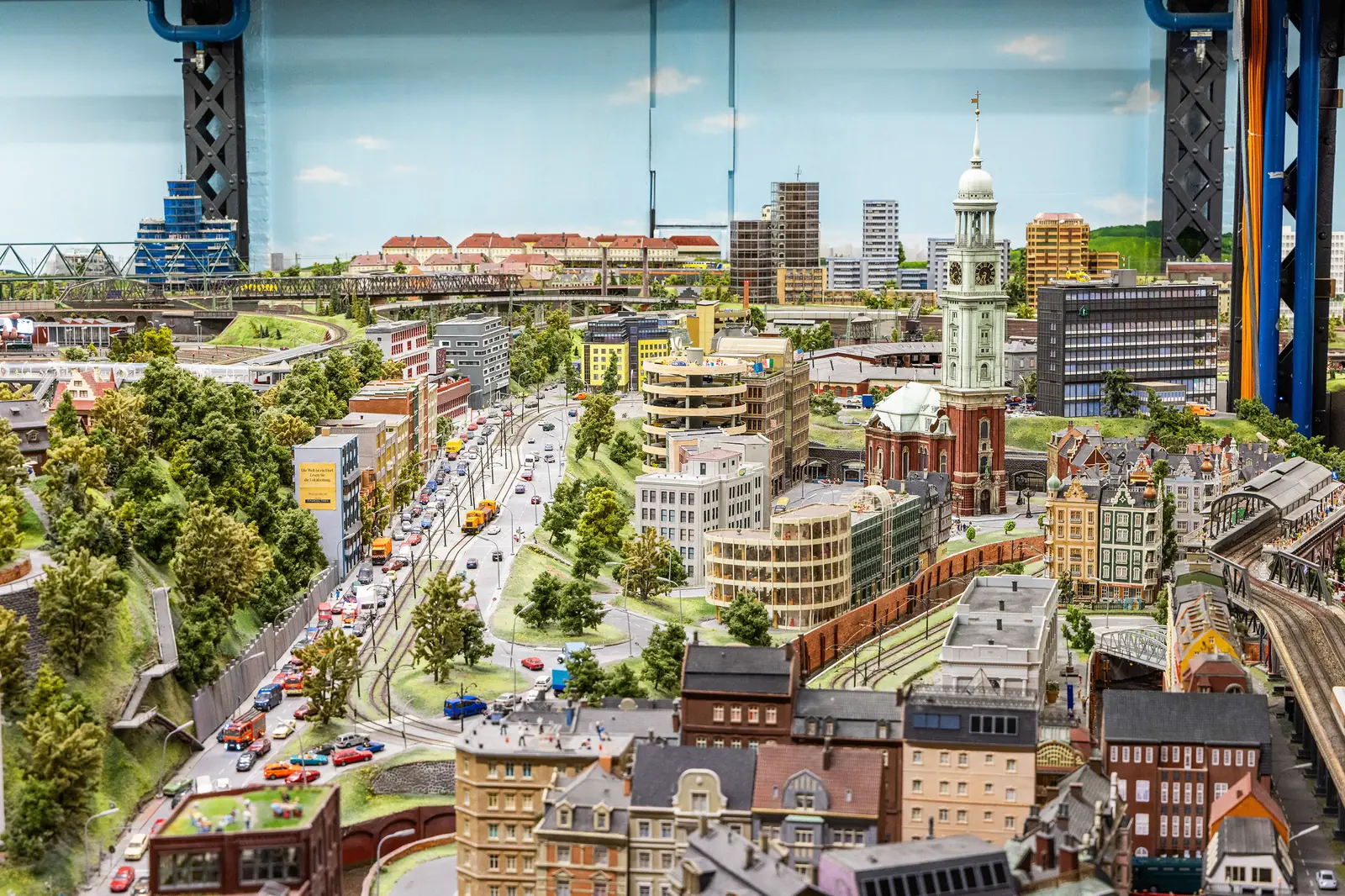The Hamburg section of the Miniatur Wunderland model railway layout
