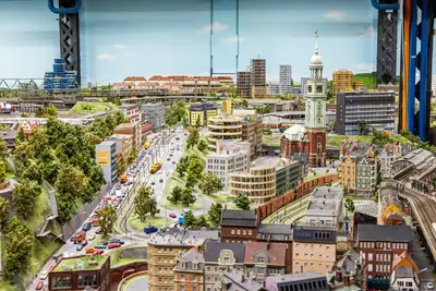 The Hamburg section of the Miniatur Wunderland model railway layout