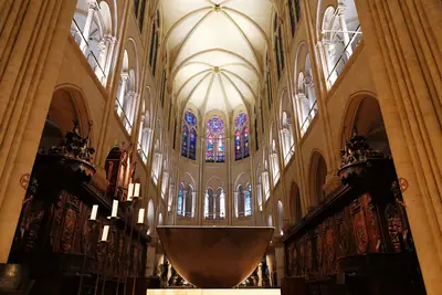 The restored chancel of Notre-Dame de Paris, 2024